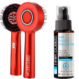 Laser Light Vibration Brush Therapy + Hair Follicle Stimulator Formula + Microneedling Hair Device