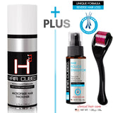 HairCubed® Micro Hair Fiber + Clinical Hair Growth formula kit + microneedling