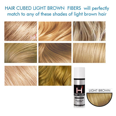 Light Brown Hair Fibers, Color 8, 9