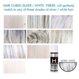 Silver / White Hair Fibers, Natural Color