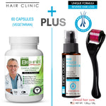 HairCubed® Micro Hair fiber Spray + Sealer & Control Spray + Ionic Energy Brush