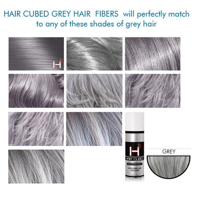 Grey Hair Fibers, Natural Color